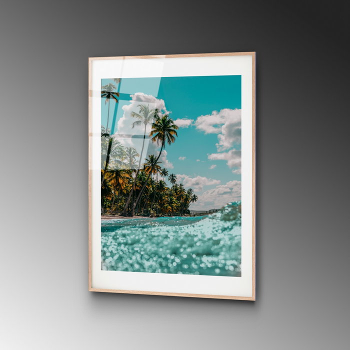 Wallity Cuadro Decorativo de Vidrio Templado Multicolor 30 x 45 cm